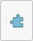 El icono de panel de extensión es una pieza de puzzle