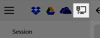 Connect to network drives button location