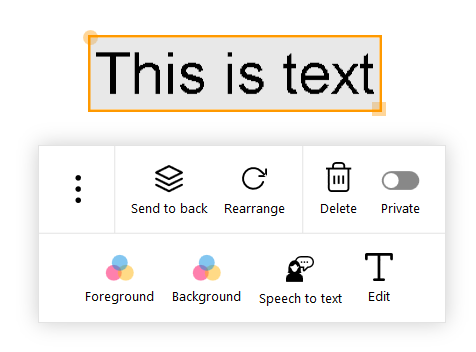 Selecting text