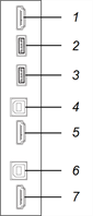 Panel de conector lateral