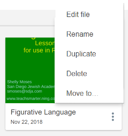 Organizing, searching, copying, and managing lesson files in My Library ...