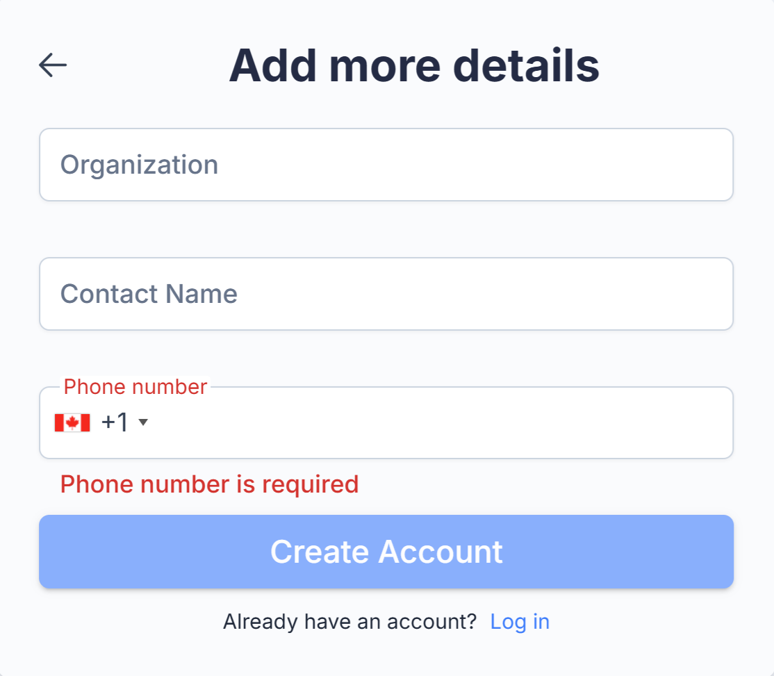 SMART Remote Management registration page