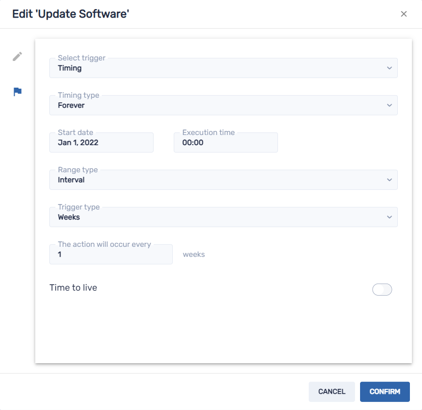 Managing schedulers and triggers - SMART Remote Management