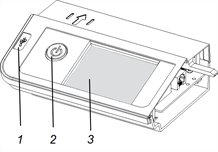 SMART Board 800 series interactive whitebaord Application Control Panel (ACP) front components