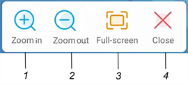 Labels identifying the Freeze widget's different interface elements