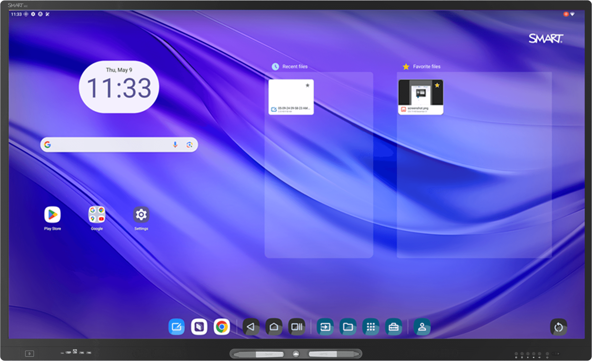SMART Board M (V5) Pro series interactive display with iQ