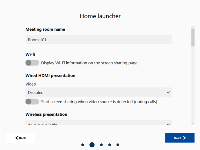 Launcher options