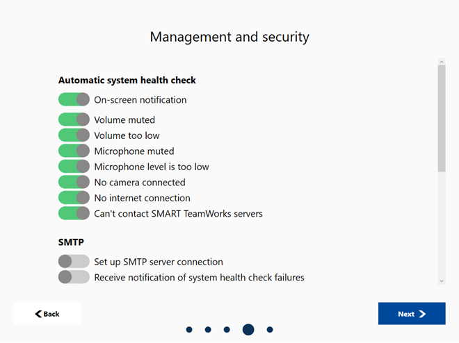 Management and security options